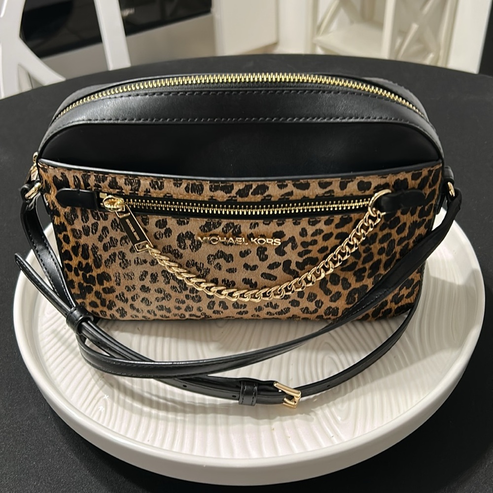 Michael Kors Leopard Print Crossbody Bag